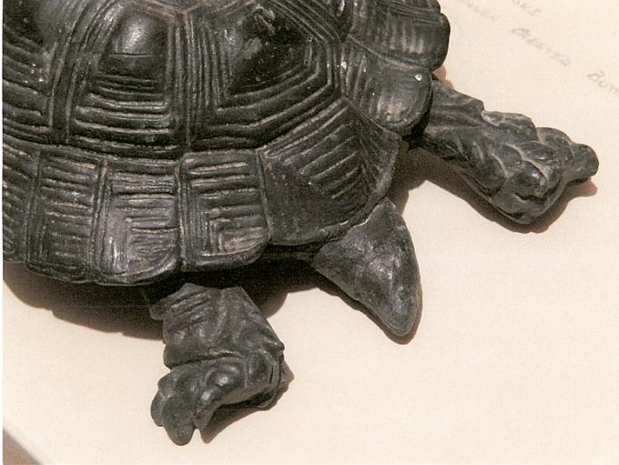 The bronze model of the favoured tortoise attributed to Baron Marochetti